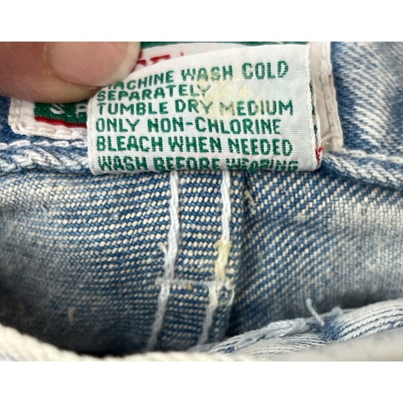 NWT Stefano Vintage High Waisted Acid Wash Jeans Womens Crop Denim 90s Style - Picture 7 of 11